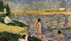 Georges Seurat Study for A Bathing Place at Asnieres France oil painting art